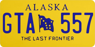 AK license plate GTA557