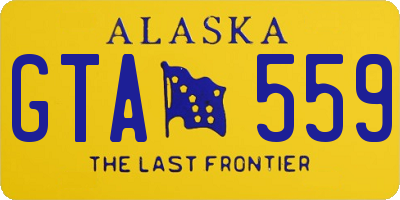 AK license plate GTA559