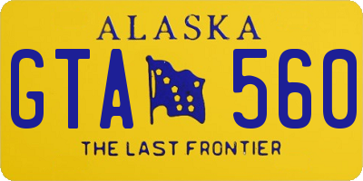 AK license plate GTA560