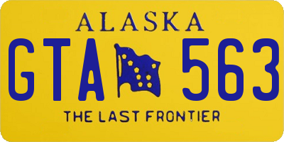 AK license plate GTA563