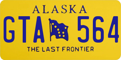 AK license plate GTA564