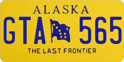 AK license plate GTA565