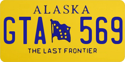 AK license plate GTA569