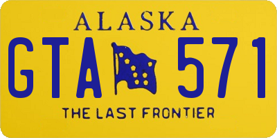 AK license plate GTA571