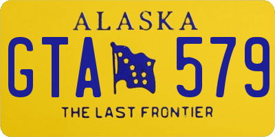 AK license plate GTA579