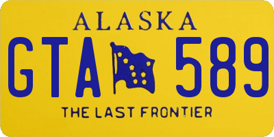 AK license plate GTA589