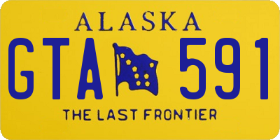 AK license plate GTA591