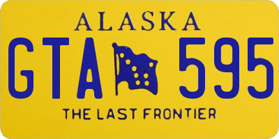 AK license plate GTA595