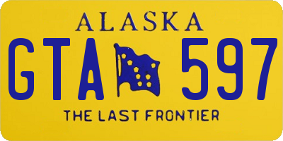 AK license plate GTA597