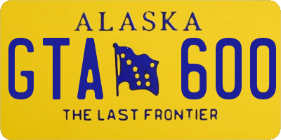 AK license plate GTA600