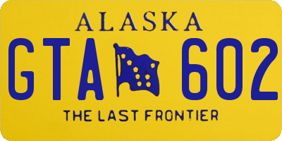 AK license plate GTA602