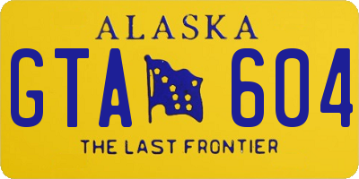 AK license plate GTA604