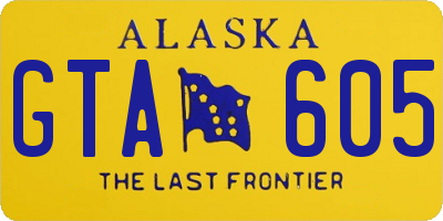 AK license plate GTA605