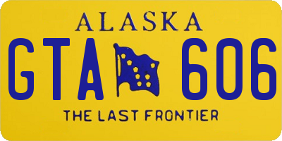 AK license plate GTA606