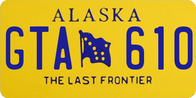 AK license plate GTA610