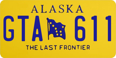 AK license plate GTA611