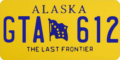 AK license plate GTA612