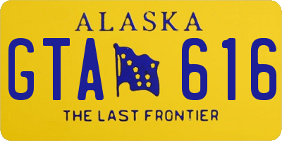 AK license plate GTA616