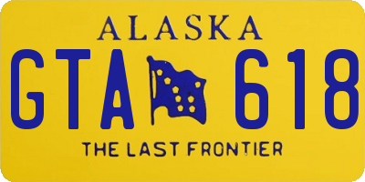 AK license plate GTA618