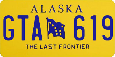 AK license plate GTA619