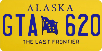 AK license plate GTA620