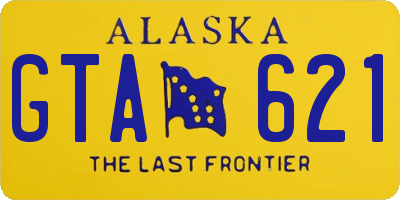 AK license plate GTA621