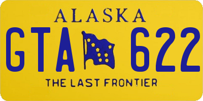 AK license plate GTA622