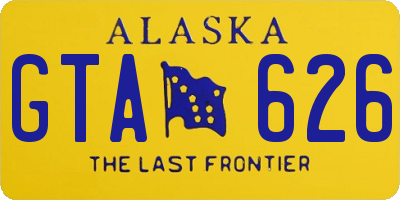 AK license plate GTA626