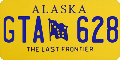 AK license plate GTA628