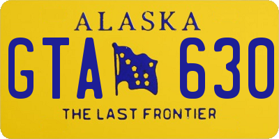 AK license plate GTA630