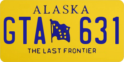 AK license plate GTA631