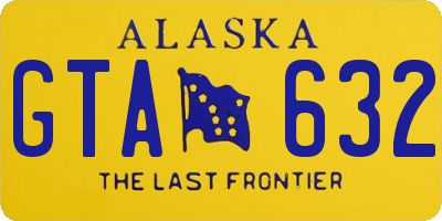 AK license plate GTA632