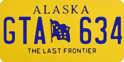 AK license plate GTA634