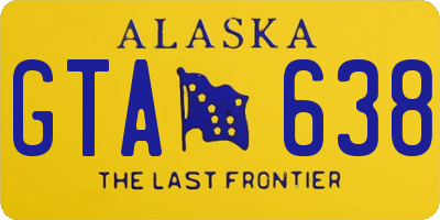 AK license plate GTA638