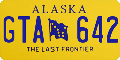 AK license plate GTA642