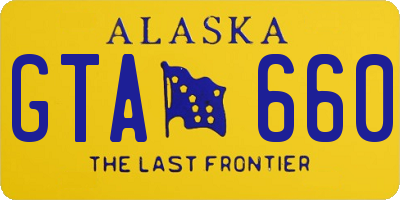 AK license plate GTA660