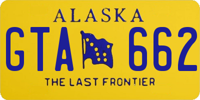 AK license plate GTA662