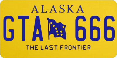 AK license plate GTA666