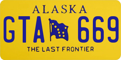 AK license plate GTA669