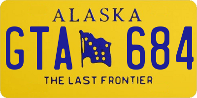 AK license plate GTA684