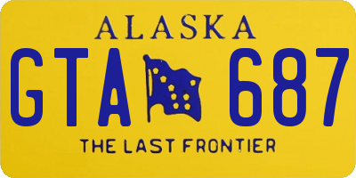 AK license plate GTA687