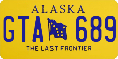 AK license plate GTA689