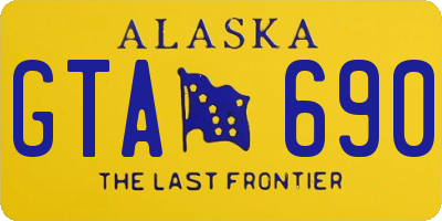 AK license plate GTA690