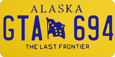 AK license plate GTA694