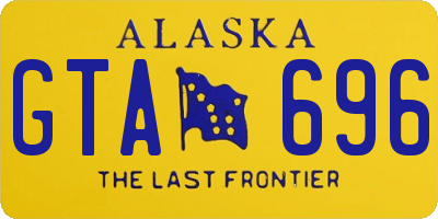 AK license plate GTA696