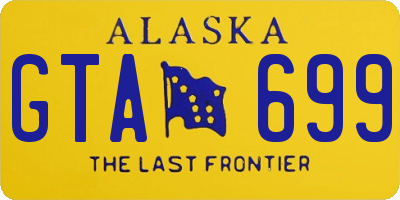 AK license plate GTA699