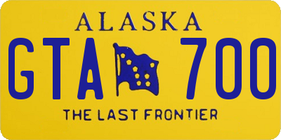 AK license plate GTA700