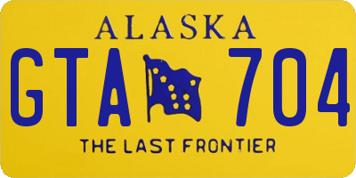 AK license plate GTA704