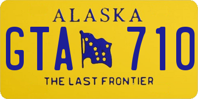 AK license plate GTA710