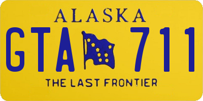 AK license plate GTA711